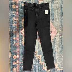 NWT FREE PEOPLE SKINNY BLACK DENIM JEAN SIZE 28